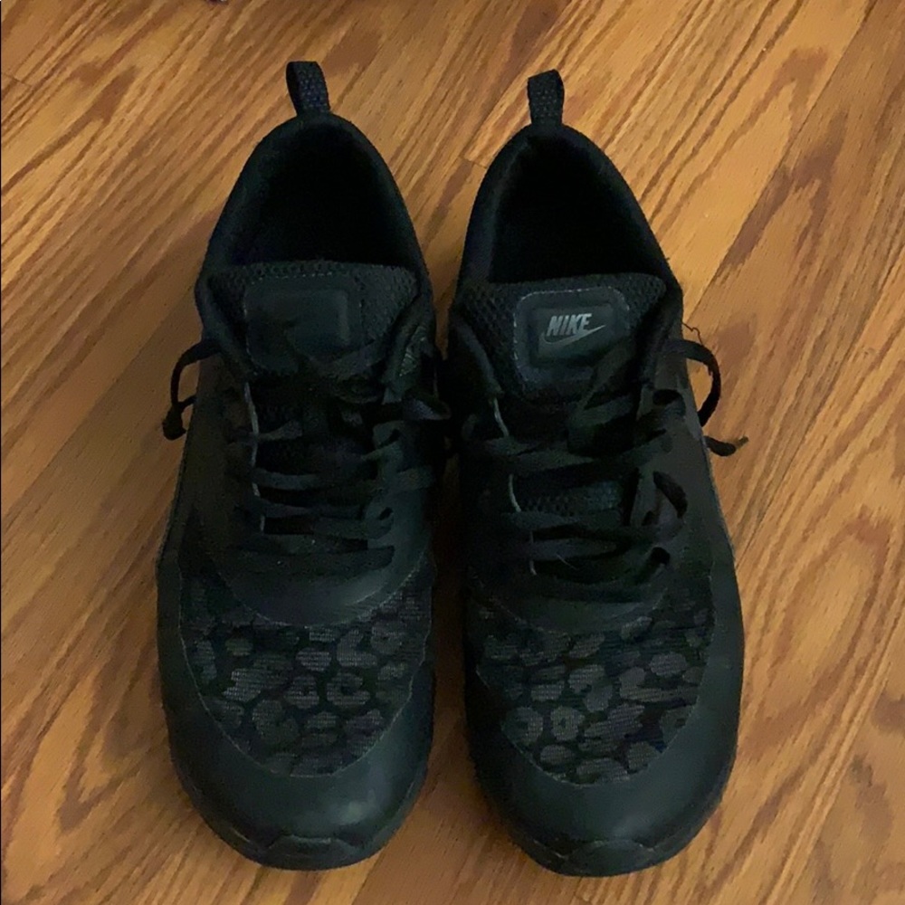 Black Nike Air Max with Reflective Cheetah